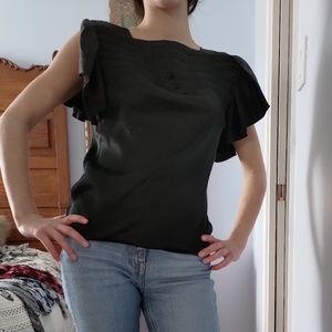 Black Silk Top